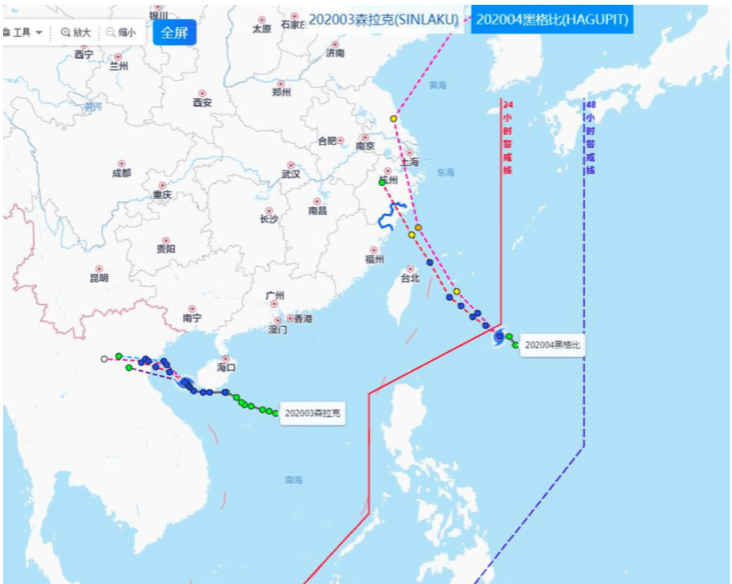 預計臺風“黑格比”3日登陸 溫州發佈臺風藍色預警信號-圖1