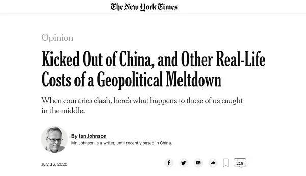 原《紐約時報》駐華記者：我被逐出中國後倍感痛苦的原因-圖1