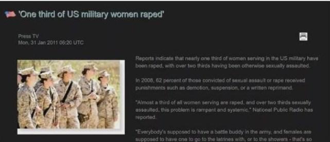 3000多名美國女兵阿富汗遭侵犯，海軍成重災區，大量女兵艦上懷孕-圖1
