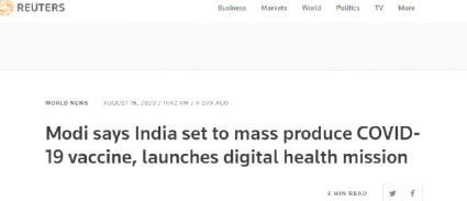 抄襲？莫迪給印度十多億人大驚喜：健康碼，將助我們徹底控制新冠…-圖1