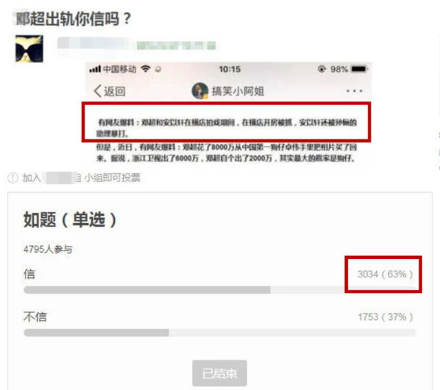 網友投票有63%相信鄧超曾出軌，孫儷與鄧超穿情侶裝打臉他們-圖1