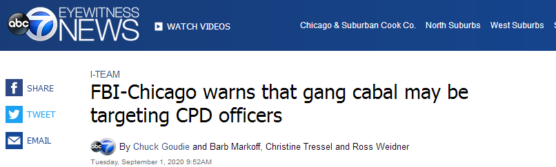 FBI情報提醒芝加哥警方: 三十餘個黑幫結盟, 聲稱將“就地槍殺”任何掏槍的警察-圖1