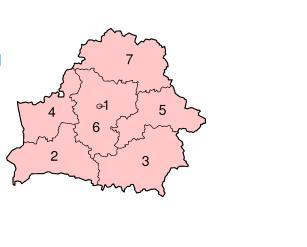 白俄羅斯行政區劃：有6個州和1個直轄市，其中2州仍存輻射禁區-圖1
