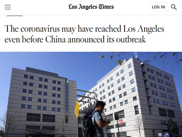 美國最新研究：中國宣佈疫情前，新冠病毒可能就存在於洛杉磯-圖1