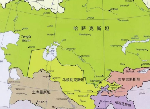中亞五國邊界大多曲折，為何有兩個國傢存在直線邊界？-圖1