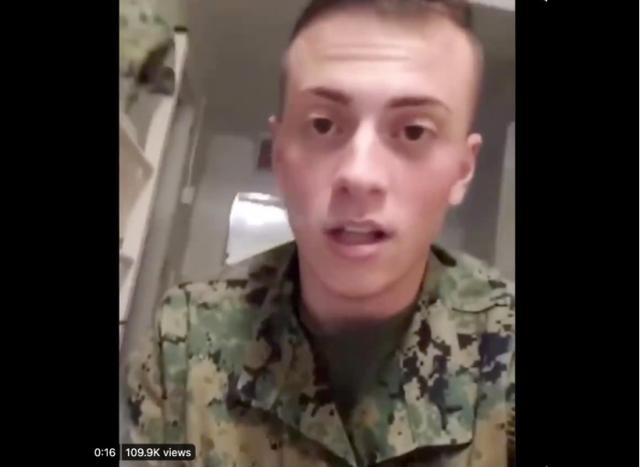 美海軍陸戰隊員發佈辱華視頻後被調查，稱遇到中國人就開槍-圖1