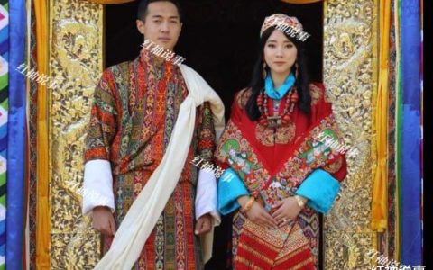 不丹王室公佈喜訊！27歲公主頭戴王冠大婚，跟新婚駙馬郎才女貌