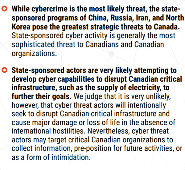 加拿大情報機構擔心起中國會來“拔電線”-圖1