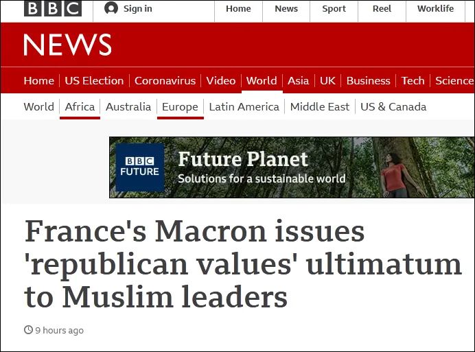 馬克龍對法國穆斯林下