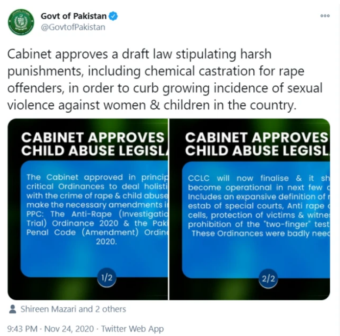 巴基斯坦要立法化學閹割強奸犯, 印度人聽後開始自黑-圖1