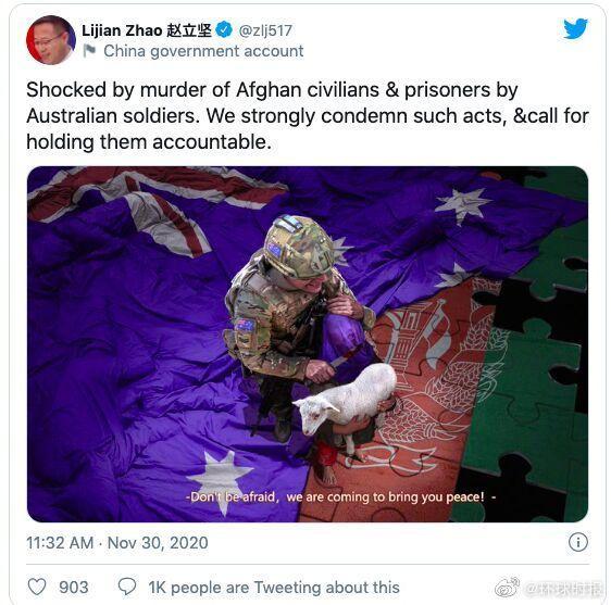 諷刺澳軍士兵屠殺平民漫畫作者回應澳大利亞總理莫裡森-圖1