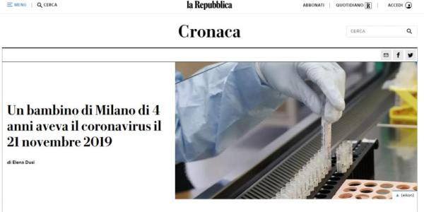 意大利在新冠病毒的溯源上, 有瞭重大發現!-圖1