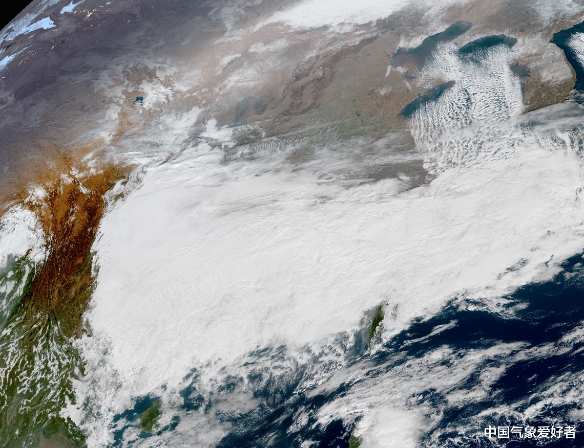 寒潮在我國黃海吐絲，日本有大麻煩！分析：有特大暴雪最大1米5-圖1