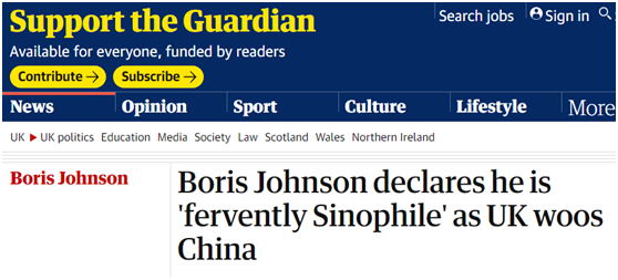 英媒披露約翰遜當著中國企業攤牌: 我是狂熱親華派-圖1