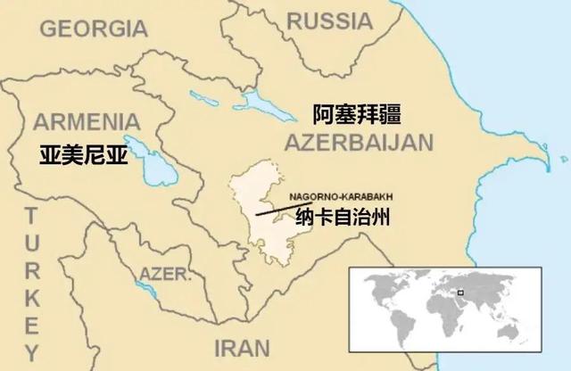 1994年納卡戰爭，亞美尼亞獲勝，奪取瞭大片阿塞拜疆領土-圖1