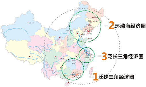 珠三角、京津冀、長三角-中國三大經濟圈2020年GDP-圖1