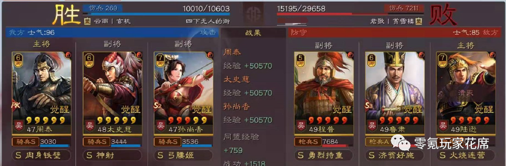 三國志戰略版：暴力女王孫尚香，碰瓷型吳騎，用600戰損打贏滿紅陸遜吳槍-圖1