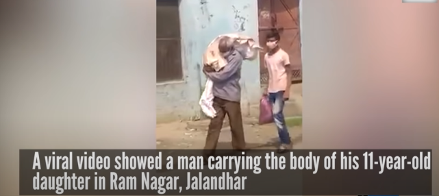 令人心碎！印度父親扛11歲女兒屍體前往火葬場，印網友炸鍋瞭-圖1