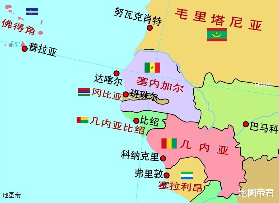 塞內加爾領土被岡比亞攔腰一斷，地圖上是如何形成的？-圖1
