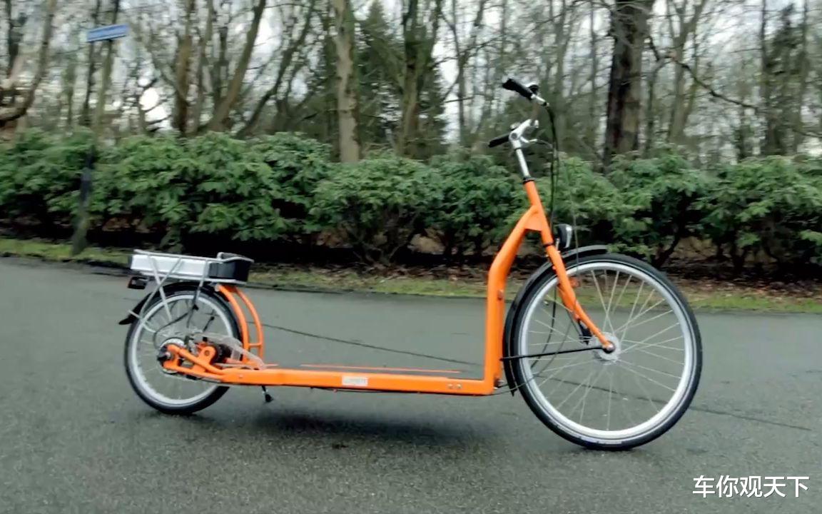全球第一輛“無腳踏板”自行車，速度比摩托車快，不傷膝蓋還省力-圖1