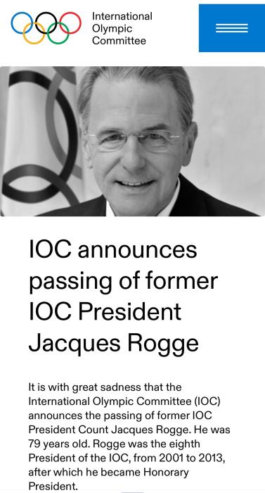 掌舵國際奧委會12年的羅格離世 曾高度評價北京2008-圖1